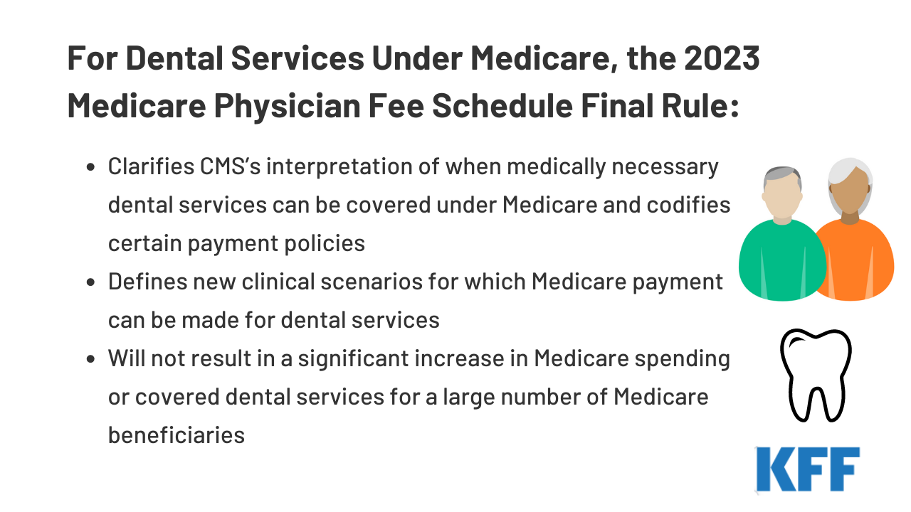 Read more about the article How the 2023 Medicare Physician Fee Schedule Final Rule Changes Medicare Coverage of Dental Services